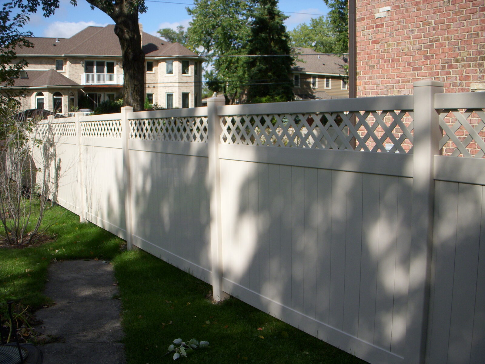 PVC privacy fence